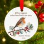 Robins Appear Personalised Memorial Ornament, thumbnail 1 of 2