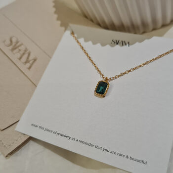 Dainty Green Necklace, 2 of 5