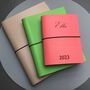 Personalised 2023 Leather Diary, thumbnail 1 of 11