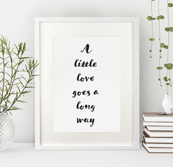 Brush Style Personalised Quote Print, 4 of 11