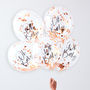 Rose Gold Oh Baby Confetti Filled Baby Shower Balloons, thumbnail 1 of 3