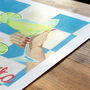 Margarita Cocktail Wall Art | Hand Painted Kitchen Print, thumbnail 3 of 13