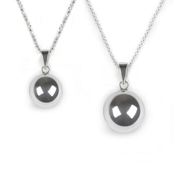 Mother And Daughter Heart Necklace Set, 3 of 4