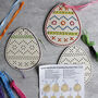 Cross Stitch Easter Egg Decoration Activity Set, thumbnail 6 of 9