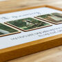 Personalised Wood Photo Framed Print With Three Photos, thumbnail 3 of 7