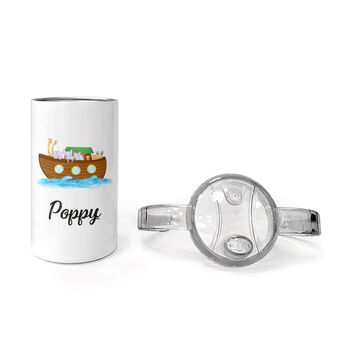 Personalised Noah's Ark Kids Sippy Cup, 2 of 4