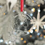 Pair Of 1st Christmas As A Couple Champagne Flutes And Decoration, thumbnail 4 of 7