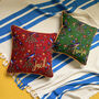 Personalised Quality Cotton Floral Cushion, thumbnail 1 of 9