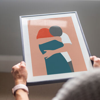 Couple Hug Art Print, 3 of 7