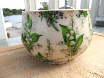 Open Sugar Bowl In Lily Of The Valley Design, 6 of 9
