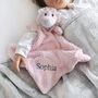 Personalised Pink Waffle Blanket And Lion Comforter Set, thumbnail 3 of 7