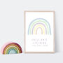 Rainbow Baby Personalised Canvas Print, thumbnail 1 of 6