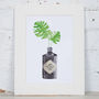 Personalised Gin Bottle Watercolour Painting Print, thumbnail 4 of 4