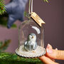 Personalised First Baby's Christmas Penguin Bauble, thumbnail 1 of 4