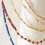 Blue Lapis Lazuli Short Beaded Layering Necklace, thumbnail 7 of 11