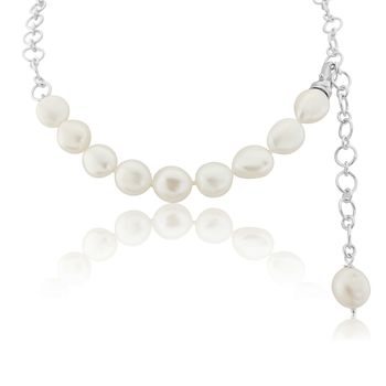 Large White Pearl Necklace With Pearl Drop, 2 of 3