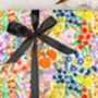 Three Sheets Of Bold Floral Wrapping Paper, thumbnail 1 of 2