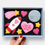 Personalised Love You To The Moon Letterbox Cookies, thumbnail 1 of 8