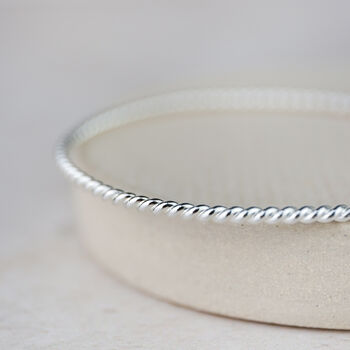Sterling Silver Twist Bangle, 2 of 4