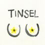 Tinsel Tits Risograph White Christmas Card, thumbnail 2 of 2