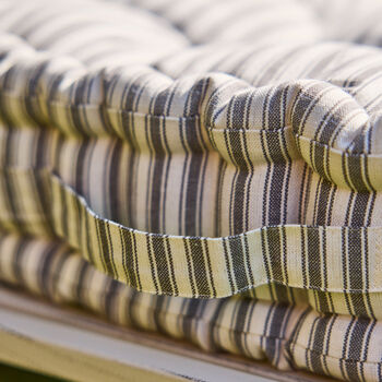 Extra Large Vintage Striped Bench Cushion, 4 of 5