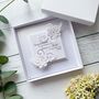 Handmade Personalised Wedding Card In White, thumbnail 2 of 6