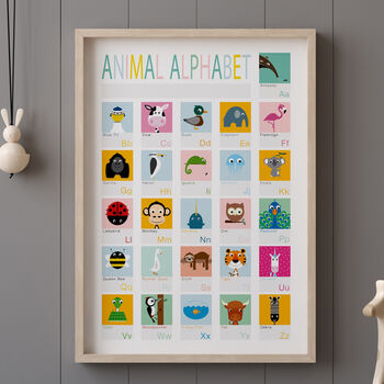 Children's Animal Alphabet Print, 2 of 5