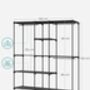 Portable Open Wardrobe Clothes Rack Fabric Shelves, thumbnail 2 of 7