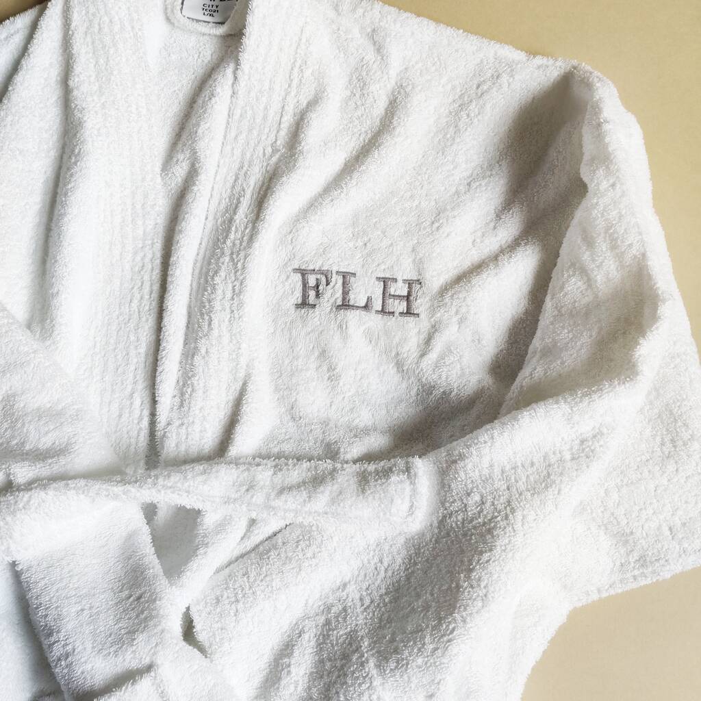 personalised towel robe
