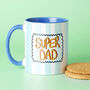 Super Dad Striped Design Mug, thumbnail 2 of 7