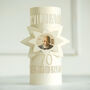 80th Birthday Lantern Photo Centrepiece Personalised, thumbnail 2 of 8