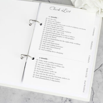 Personalised Floral Watercolour Wedding Planner, 3 of 11