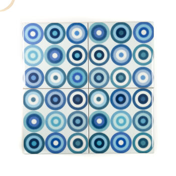 Denim Blue Circles Tile, 5 of 12
