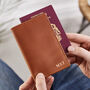 Leather Passport Cover With Hot Stamped Initials, thumbnail 1 of 12