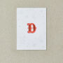Letter D Alphabet Iron On Patch, thumbnail 4 of 4
