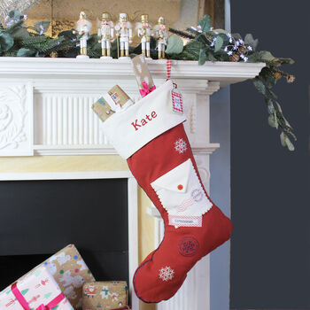 Personalised Red Letter To Santa Stocking And Sack, 2 of 4
