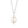 Personalised Silver Or Gold Baroque Pearl Necklace, thumbnail 8 of 9