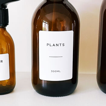 Amber Spray Bottle With Personalised Label, 8 of 12