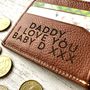 Personalised Real Leather Wallet With Secret Message, thumbnail 2 of 4