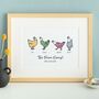 Personalised Chicken Family Print, thumbnail 4 of 8