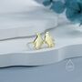 Sterling Silver Tiny Penguin Bird Stud Earrings, thumbnail 2 of 12