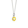 Mini Yellow Star Enamel Necklace Sterling Silver, thumbnail 1 of 5