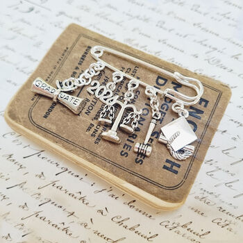 Law Graduation Charm Brooch, 2 of 3