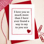 'Love You' Handmade Anniversary Card, thumbnail 1 of 2