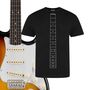 Guitar Shirt. Gift For Guitarists 'Jimi Dot Inlay Neck', thumbnail 2 of 3