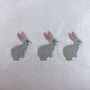Children's Rabbit Embroidered Nursery Cushion, thumbnail 2 of 5