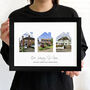Three Photo Personalised Print With Framing Available, thumbnail 4 of 9