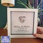 Personalised 10th Anniversary Gift Framed Tin Heart, thumbnail 2 of 7