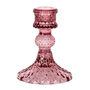 Pink Glass Dinner Candlestick, thumbnail 2 of 4