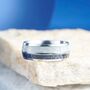 Personalised Band Ring, Two Tone Silver And Black Engraved Ring, thumbnail 3 of 11